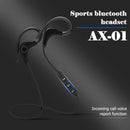 AX-01 Sport Noise Cancelling Headset Wireless Bluetooth Neckband Headphone Black