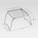 Stainless Steel Folding Backpacking Camping Stove Campfire BBQ Grill Rack