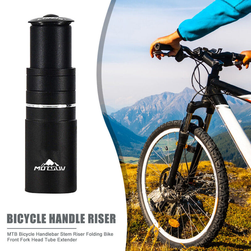 MOTSUV Bike Stem Riser MTB Bicycle Fork Stem Extender Handleable Head Up Adapter
