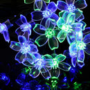 50LED 9.5m Solar Cherry Blossom String Light Decorative Lamp (Four Colors) Newly