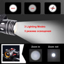 Rechargeable T6 LED Headlight 15000LM Flashlight Bicycle Lights Bike Headlight