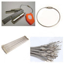 Hot Sell Outdoor Hiking Camping Cable Key Ring Stainless Steel Wire Keychain
