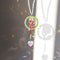 Bird Heart Prism Pendant Crystal DIY Rhinetone Painting Wall Hanging Wind Chi