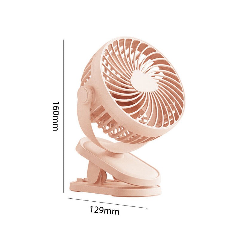 #A Ultra Quiet Clip-on Fan Portable Rotatable Desktop Cooling Mute Fan Air Coole