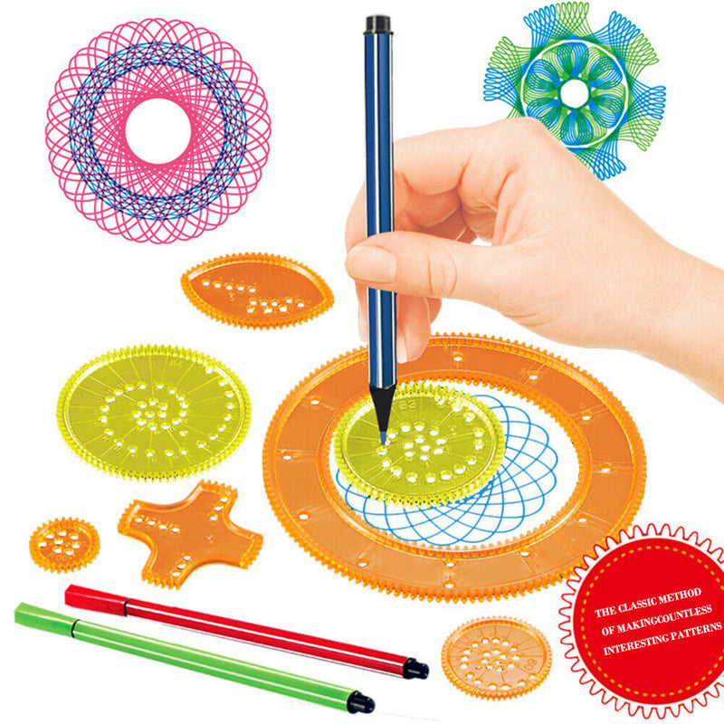Creative Kaleidoscope Ruler Geometry Template Measuring Ruler for Student Kids