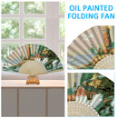 Seaside Lighthouse Oil Paint Folding Fan By Numbers DIY Painted Art Craft