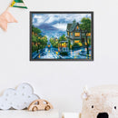 14CT Counted Handmade Needlework Pleasant Landscape DIY Bedroom Cross Stitch