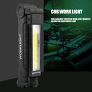 Portable COB Flashlight Rechargeable Work Camping Torch Folding Night Lightin