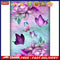 Flowers and Butterflies Oil Paint By Numbers DIY Handpainted on Canvas Wall Arts