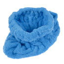 Microfiber Hair Turban Quickly Dry Hair Hat Wrapped Towel Bath Blue