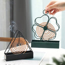 Spiral Mosquito Coil Holder Iron Frame Insect Repellent Incense Rack (D) Newly