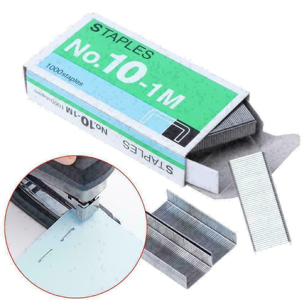 1000pcs Size NO.10 Staples Box For Desktop Stapler I4R3 Favor Staples V1M3 K9D3