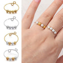 Coil Creativity Rotate Freely Fidget Beads Rings Beaded Jewelry Anxiety Ring