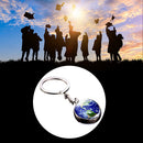 Solar System Metal Pendant Galaxy Nebula Earth Saturn Double-sided Glass Ba