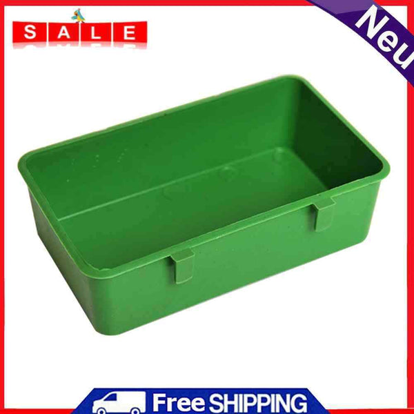 Multifunction Green Food Tray Parrot Bathtub Animal Cage Pet Bird Cleaning Tool