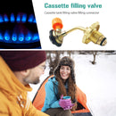 Cassette Air Tank Valve Direct Connection Gas Cylinder Coupler Camping Supplies