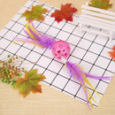 Cute Paw Print Feather Bell Ball Interactive Playing Toys Funny Mini Pet Cat