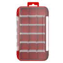 2 Layer Fishing Hook Lures Bait Box Waterproof Fishing Tackle Case (Red) Newly