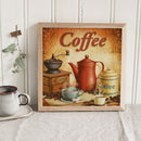 5D DIY Diamond Painting Coffee Full Square Drill Mosaic Rhinestone Home Pictu