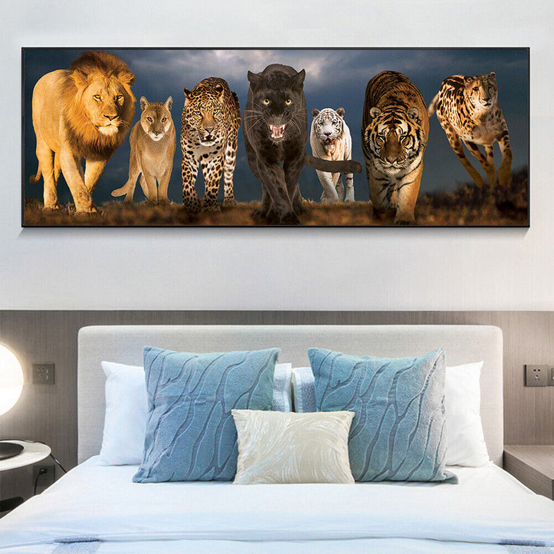 5D DIY Diamond Painting Animals Full Round Drill Rhinestone Home Decoration