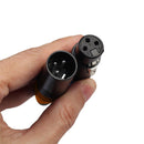 1 Pair XLR 3Pin Male Female DIY Audio Cable Connectors Solder Plug (Orange)