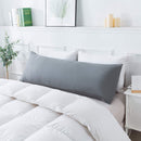 Full Body Pillowcase Sleeper Breathable Long Bed Throw Pillow Cover (Grey) Newly