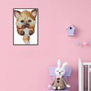 Counted Lovely Fox Partial Embroidery 14CT DIY Cross Stitch Art Canvas Kit Newly