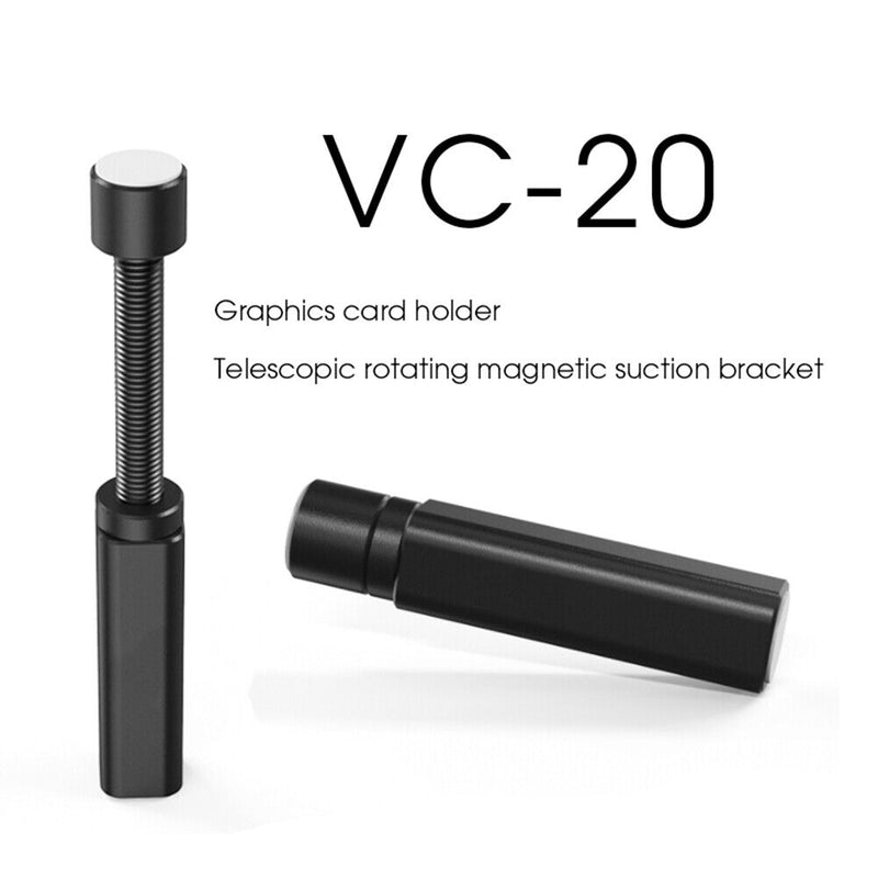 Desktop Graphics Card Brace Adjustable Aluminum Video Card Holder (Black) Newly