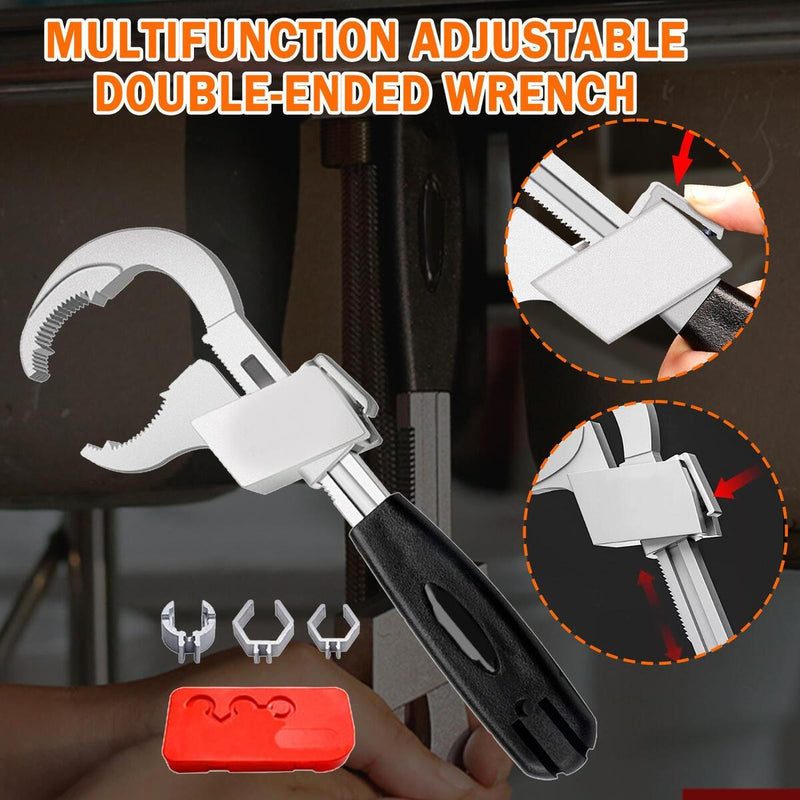 Adjustable Wrench Multifunctional Universal Open End Wrench Bathroom Repair Too_