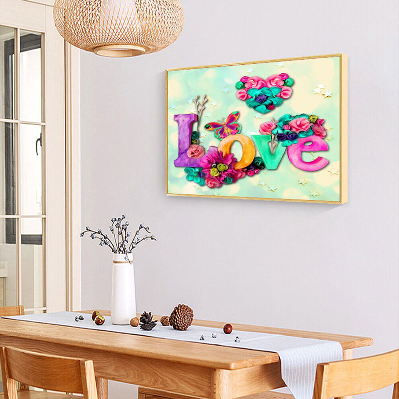 Character Love No Frame Pictures By Number DIY Art Digital Coding Oil Paint