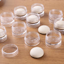 Plastic Round Finger Sponge Daubers Storage Box Organizer Case DIY Drawing Craft