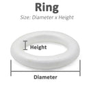 Home Decoration Christmas Gifts Polystyrene Styrofoam Foam Balls Ring Shape
