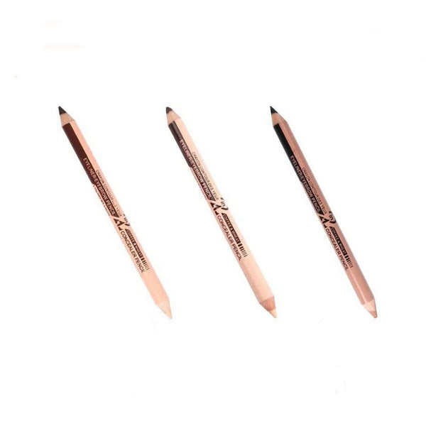 Eye Double Ended Waterproof Cosmetic Concealer pen Makeup up Eyeliner Eyebrow