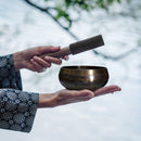 Yoga Meditation Bowl Handmade Bronze Chime Buddha Sound Bowl (8.5cm) Newly