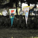 Camping Tent Bunting Pennant Outdoor Scene Layout Triangle Hanging Flag (B)