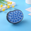 Silicone Hair Washing Comb Scalp Head Massager Hair Cleaning Tool (Black) Newly
