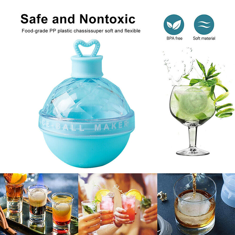 Silicone Ice Cube Mold Ice Cube Trays Food Grade Round Ball Ice Maker Moulds