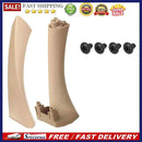 2pcs Right Side Inner Front Door Panel Pull Trim+Cover for  E90 E91 (Beige)