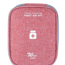 Outdoor First Aid Kit Bag Portable Medicine Storage Case (Red 14x11cm) Newly