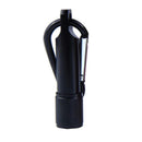 Mini Portable LED Keychain Flashlight w/ Buckle Super Bright Lamp (Black)