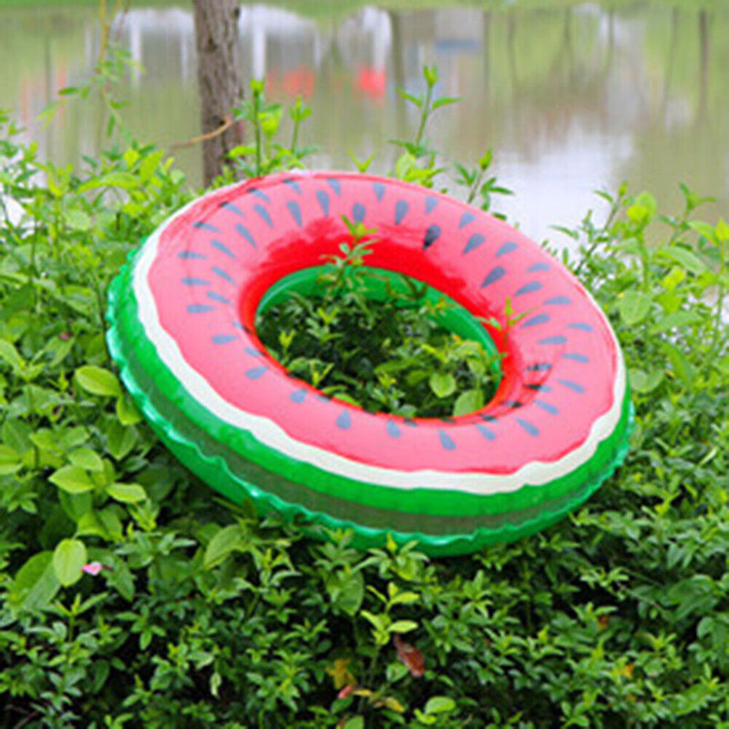 Watermelon Swimming Ring Reusable Inflatable Pool Float Rings for Kids (70)
