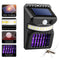 Solar wall lamp electric shock mosquito lamp outdoor waterproof white warm
