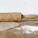 Valentine Day Letters Embossing Rolling Pin for DIY Baking Cookies (Rose)