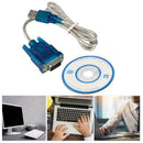 1x USB to RS232 Serial Port DB9 9 Pin Male COM Port Adapter Converter P9C3 Z3L2
