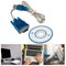 1x USB to RS232 Serial Port DB9 9 Pin Male COM Port Adapter Converter P9C3 Z3L2