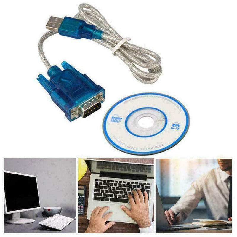 1x USB to RS232 Serial Port DB9 9 Pin Male COM Port Adapter Converter P9C3 Z3L2