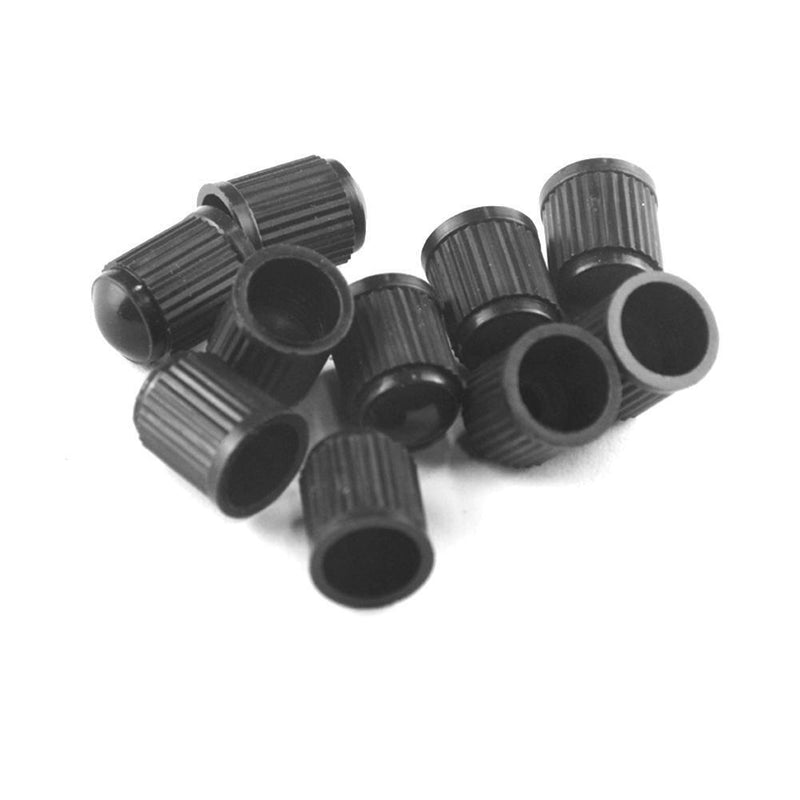 10x Car Bicycle Tire Valve Caps Plastic Valve Stem Dust Caps with Seal Ring