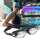 Electroplating HD Swimming Eyewear for Women Men UV Protection Anti-fog Goggles