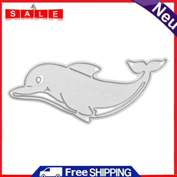 Demiawaking Dolphin Punching Stencils - DIY Metal Card Crafting Stencils
