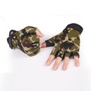 Men Anti Slip Tactics Fitness Sport Half Finger Gloves (Camouflage) Newly
